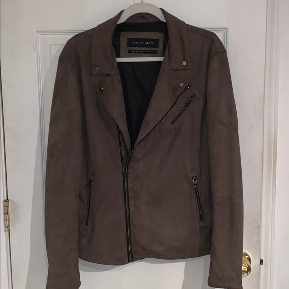 Zara Suede Biker Jacket